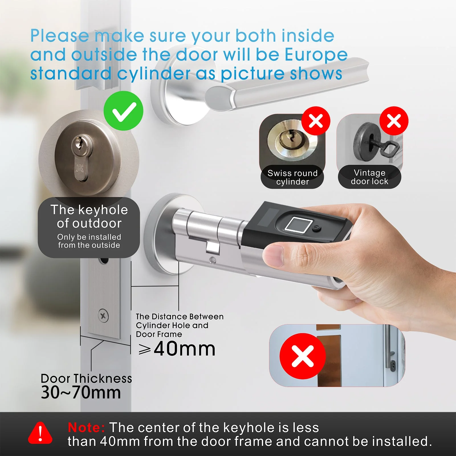 WELOCK Smart Lock SECBN51 Fingerprint Door Lock